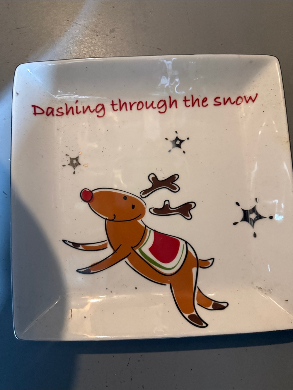 Reindeer serving plate